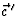 $\vec c{\,}^\prime$