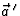 $\vec a{\,}^\prime$