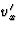 $v_x^\prime$
