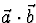 $\vec a\cdot\vec b$